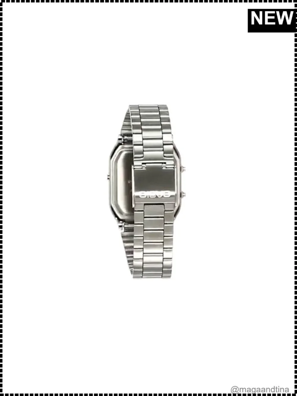 Casio Stainless Steel Analog Digital Quartz Wrist Watch Stopwatch Water